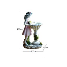 Outdoor solar energy flower fairy angel statue resin decoration