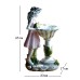 Outdoor solar energy flower fairy angel statue resin decoration