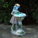 Outdoor solar energy flower fairy angel statue resin decoration
