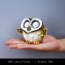Owl solar lamp resin decoration