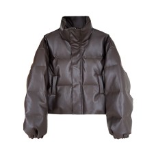 Fashion Women's PU Leather Jackets Lapel Loose Zipper Long Sleeve Thick Warm Short Leather Coat Winter Fashion Women's PU Leather Jackets Lapel Loose Zipper Long Sleeve Thick Warm Short Leather Coat Winter