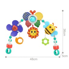 Crab bed bell for infants and young children, ringer for children 0-1 years old, hanging comforting and puzzle cart pendant