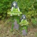 Forest Green Goddess Bird Feeder Outdoor Bird Feeder Resin Decoration