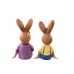 Couple Rabbit Resin Decoration