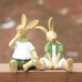 Outdoor garden rabbit resin decorations