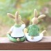 Outdoor garden rabbit resin decorations