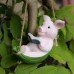 Piggy Swing Outdoor Decoration Resin