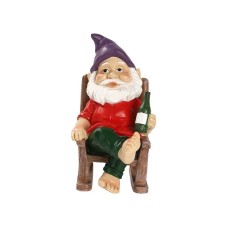 Garden Rocker Chair, Dwarf Outdoor Resin Decoration