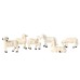 Garden White Goat Decoration Resin
