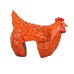 Sandwich hen ornament card slot chicken clamp ladder garden resin ornament