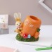 Rabbit resin decoration storage desktop
