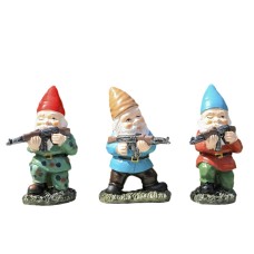 Combat Troop Dwarf Resin Ornaments Dwarf Elderly Ornaments