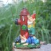 Garden fire hydrant elderly decoration resin ornaments