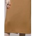 Color Block Women Dress Lapel Full Sleeve Elastic Waist Medium Long New  Fashion Vintage Style Female Cloth 