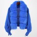 Patchwork Faur Fur Women Coat Full Sleeve Knitted Solid Color V Neck Versatile Elegant Outwear Clothing New