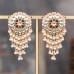 New European and American retro palace style bell tassel earrings, cross-border exclusive supply for foreign trade, pearl jewelry, alloy earrings