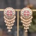 New European and American retro palace style bell tassel earrings, cross-border exclusive supply for foreign trade, pearl jewelry, alloy earrings