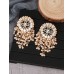 New European and American retro palace style bell tassel earrings, cross-border exclusive supply for foreign trade, pearl jewelry, alloy earrings