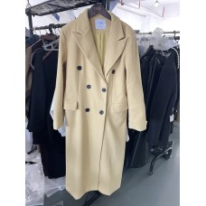 Elegant Thick Warm Woolen Coat New Autumn Winter Long Sleeve Double Breasted Overcoat Jackets Chemisier Elegant Thick Warm Woolen Coat New Autumn Winter Long Sleeve Double Breasted Overcoat Jackets Chemisier