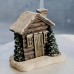 Chimney cabin snow winter incense burner Christmas decoration props home living room decoration