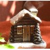 Chimney cabin snow winter incense burner Christmas decoration props home living room decoration