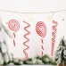 New Christmas Decorative Products Creative Red and White Candy Hangers Plastic Lollipop Hangers Simulated Candy