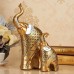 Resin Crafts European Style Couple Elephant Living Room Home Decoration Wine Cabinet Study Decoration Wedding Gift