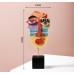 INS wind resin crafts creative living room wine cabinet decoration wholesale abstract facial art ornaments