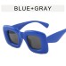 Square inflatable expansion sunglasses, new candy colored sunglasses from Europe and America, personalized trend, large frame sunglasses