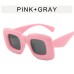 Square inflatable expansion sunglasses, new candy colored sunglasses from Europe and America, personalized trend, large frame sunglasses