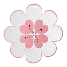 Lucky Flower Heat Insulation Mat Simple Wind Table Heat Insulation Mat Anti scalding Bowl and Dish Mat Household Plate Mat PVC Mat