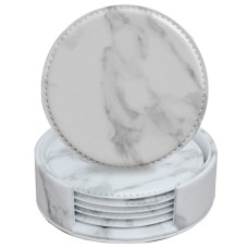 Creative PU leather coaster Exquisite insulated tea water cushion Square leather coaster