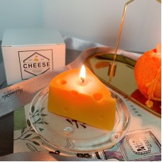 Fan shaped cheese candle ins style home scene shooting props, decorations, hand gifts, cheese aroma candles