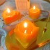 Fan shaped cheese candle ins style home scene shooting props, decorations, hand gifts, cheese aroma candles
