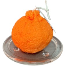 Large Ugly Orange Aromatherapy Candle Handmade with Soybean Wax for Shooting Props with Hand Gift Ins Fruit Orange Candle