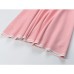Hot Summer Sleeveless Baby Pink Sweet Women Knitting Ball Gown Quality Halter Tank Dress