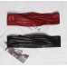 Pu Leather Black Red Pleated Spliced Long Wide Belt Personality Women New Fashion Tide All-match Spring