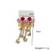 Long tassel butterfly earrings for women