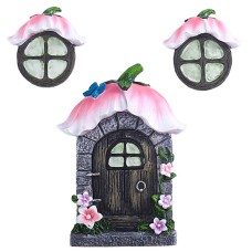 Fairy resin tree decoration window