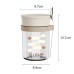 Glass oatmeal breakfast cup home milk cup with spoon bowl water cup with coffee cup