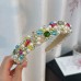 Fashion Handmade Beaded Crystal Pearl Hair Band