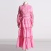 Autumn New Product French Retro Palace Style Small and Popular Women's Set Lace Lace Princess Sleeve Solid Color Set