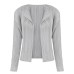 Sanzhai minimalist autumn new long sleeved shawl cardigan Japanese slim fit foldable sleeve jacket women's basic style