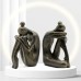 Thinker Bookstall Yoga Girl Desktop Decoration Living Room foyer Decoration
