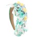 Fashionable leopard print fabric flower headband