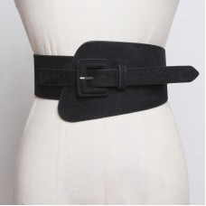 Pu Leather Elastic Camel Long Elastic Wide Belt Personality Women New Fashion Tide All-match Spring Autumn