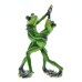 Couple dancing frog resin ornaments