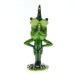 Couple dancing frog resin ornaments