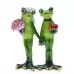 Home Couple Frog Resin Decoration