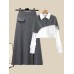 Spring Autumn Large Size Women's Shawl Shirt Three-piece Set+High Waist Knitting Half-body Skirt Set Women Fashion 3 Piece Set